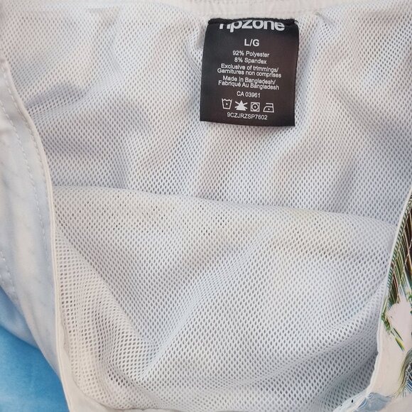 Ripzone swim / board short men's size L tropical design pockets mesh insert - Picture 7 of 11